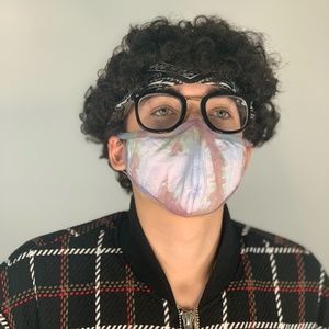 Tie Dye reusable Face Mask Rainbow Ice Set